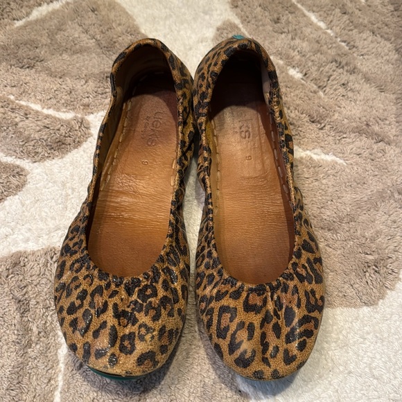 Tieks by Gavrieli Leopard Print Ballet Flats, Italian Leather, Size 9 - Picture 4 of 7
